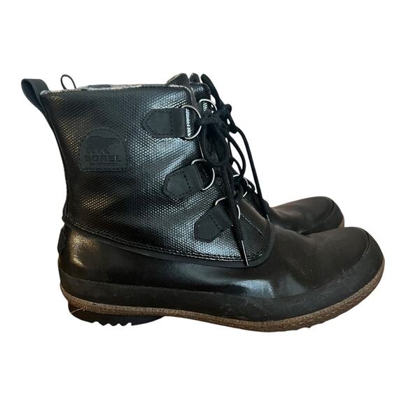 Sorel Joplin Rain Waterproof Lace Up Boots Women Size 10 - Picture 1 of 11